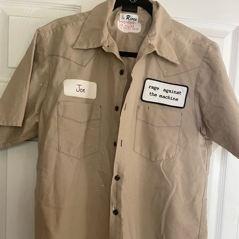 Vintage Rage Against the Machine work shirt. Size Large, very good condition!